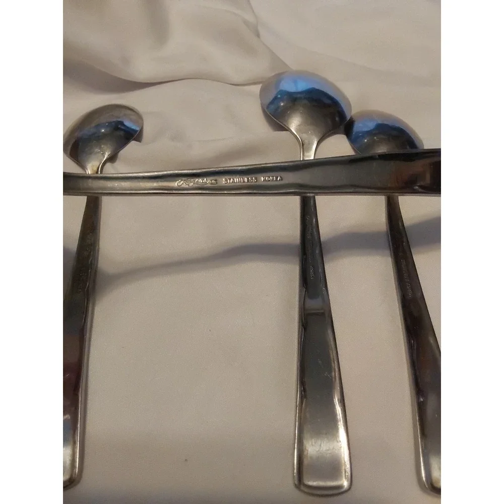 Stanley Roberts Cheer Stainless‎ Lot of 2 Teaspoons & 2 Tablespoons-Discontinued